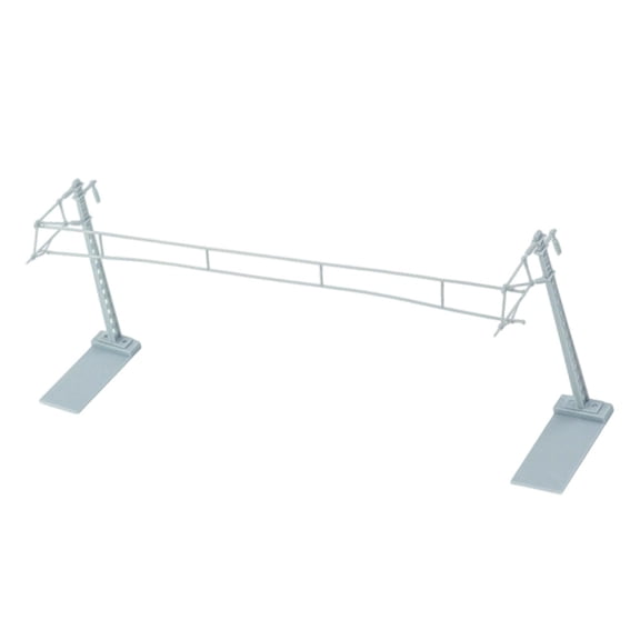 2 Pieces Model Railway Power Pole Railroad Diorama Plastic Material for N Scale Micro Landscape Enthusiasts