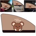 thumbnail image 4 of (Con Video) Protección Solar Cinta Negra Opaca Cortinas Magnéticas Fuertes para Autos Dibujos Animados Parasol Magnético para Autos Con Múltiples Patrones Lucky Mouse (conducción en Primera Fila), 4 of 9