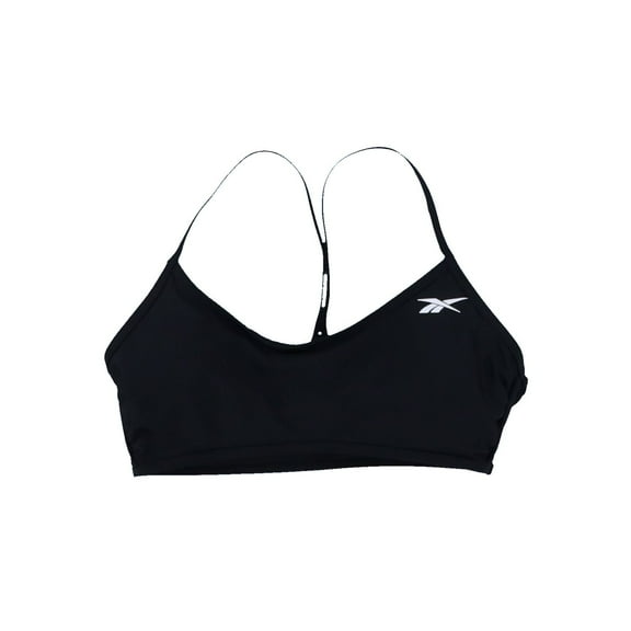 Reebok Women's V-Back Bralette Bikini Top Women's Swimsuit Black S