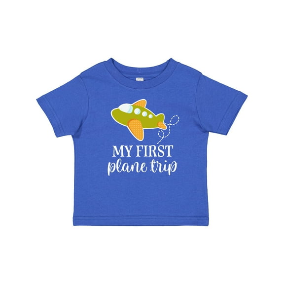 Inktastic My First Plane Trip Airplane Travel Boys or Girls Baby T-Shirt