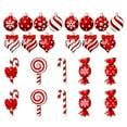 thumbnail image 2 of Fiudx Adornos Navideños de Madera, Exquisito Diseño de Muñeco de Nieve y Reno, Madera Natural, Decoración Navideña Multiusos, Decoración para Árbol y Mesa, Juego de 36 Piezas, 2 of 6