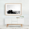 thumbnail image 6 of Boardwalk Silhouettes - Santa Monica California Photography Silhouette Black and White Seascape Beach Minimalist Sunset Bird Unframed Wall Art Print 5 x 7 inches, 6 of 7