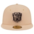 thumbnail image 2 of Men's New Era Tan Cleveland Browns Candied Pecan 59FIFTY Fitted Hat, 2 of 6