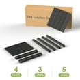 thumbnail image 6 of FURRYFECTION Black Adirondack Side Table, HDPE Patio Table for Poolside, Patios, and Backyards, 6 of 7