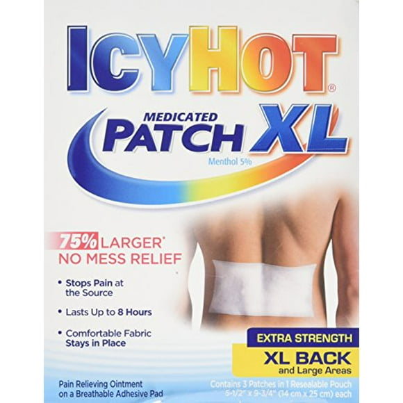 Icy Hot Plaquettes Médicamenteuses XL 3 Plaques