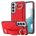 thumbnail image 1 of Funda de PU con anillo de cobertura total antideslizante para Samsung Galaxy S22 con pulsera, 1 of 5