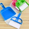 thumbnail image 4 of QIEZHON Mini Hand Broom and Dustpan Set Small Dust Pans with Brush Set Cleaning Tool for Desk,Car and Animal Waste 7.4x5.2In Blue, 4 of 4