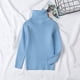 thumbnail image 2 of Suéter De Cuello Alto Para Niños Pequeños Suéter De Punto Para Bebés Suéter Suave Sólido Cálido Suéter De Ganchillo Azul Odeerbi LM103-737, 2 of 9