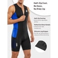 thumbnail image 3 of Qualidyne Traje de Triatlón sin Mangas para Hombre, Traje de una Pieza Acolchado para Nadar, Andar en Bicicleta y Correr con 2 Bolsillos de Malla, 3 of 7
