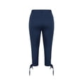 thumbnail image 4 of XXWXYD Girls Capri Leggings with Pockets Yoga Capris Pants High Waisted Workout Gym Cropped Tights for Kids 4-13 Years Kids Girl Elastic Waist Pants, 4 of 6