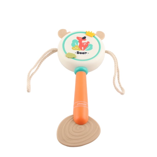 Tambor Sonajero De Madera Y Piel De Oveja – Instrumento De Percusión Tradicional Chino, Ligero Y Portátil, Regalo Educativo Para Niños