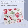 thumbnail image 4 of Dailycode Light Switch Plate Covers 2 Gang Wall Plate Plastics Outlet Covers for Kitchen Home Office Decor Apple and Leaf, 4 of 8