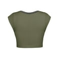 thumbnail image 6 of Yokua Women Y2k Crop Top y2k summer tops Sleeveless Crop Tops V Neck Slim Fit TShirt, 6 of 20