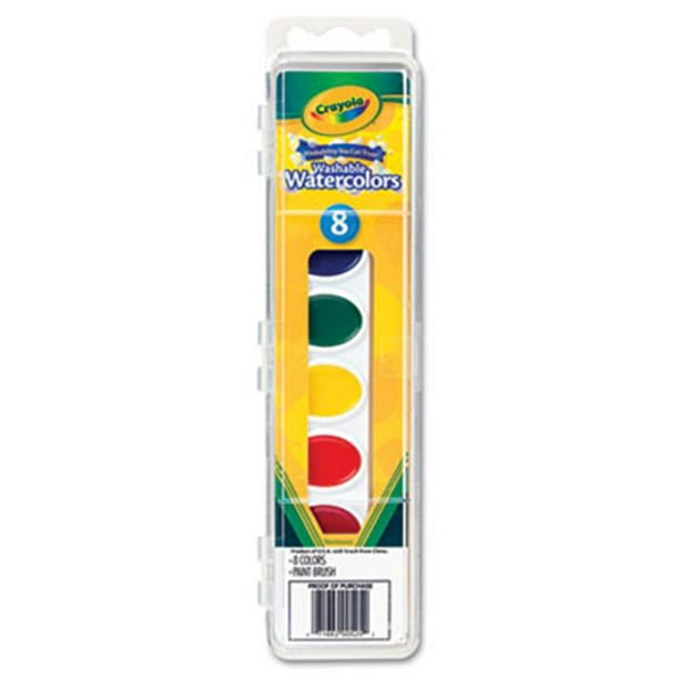 Crayola. Washable Watercolor Paint 8 Assorted Colors