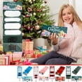 thumbnail image 1 of Christmas Wallet, metal rolling cart, wooden base, 2-tier design, foldable, portable, for office, durable, lightweight, large capacity, for home, travel friendly, elegant style\, 1 of 7