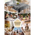 thumbnail image 5 of Grey Table Cloth, Modern Oil Painting Art Forest Waterproof Tablecloth for Square Tables, Reusable Washable Fabric Table Cover for Restaurant Kitchen Dining Tables 54"x54", 5 of 6