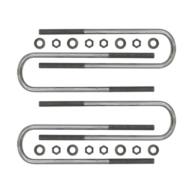 Icon Vehicle Dynamics 67003 Leaf Spring Axle U Bolt Kit 15 Inch Length Set Of 4 Bolts/ 8 Nuts/ 8 Washers