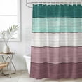 thumbnail image 6 of Purple Green Wood Grain Shower Curtain Set - Extra Long 72" x 96" Washable Bathtub Curtain with 12 Hooks, Rustic Retro Wooden Plank Waterproof Fabric Stall Shower Curtains for Bathroom/Bathtub Décor, 6 of 6