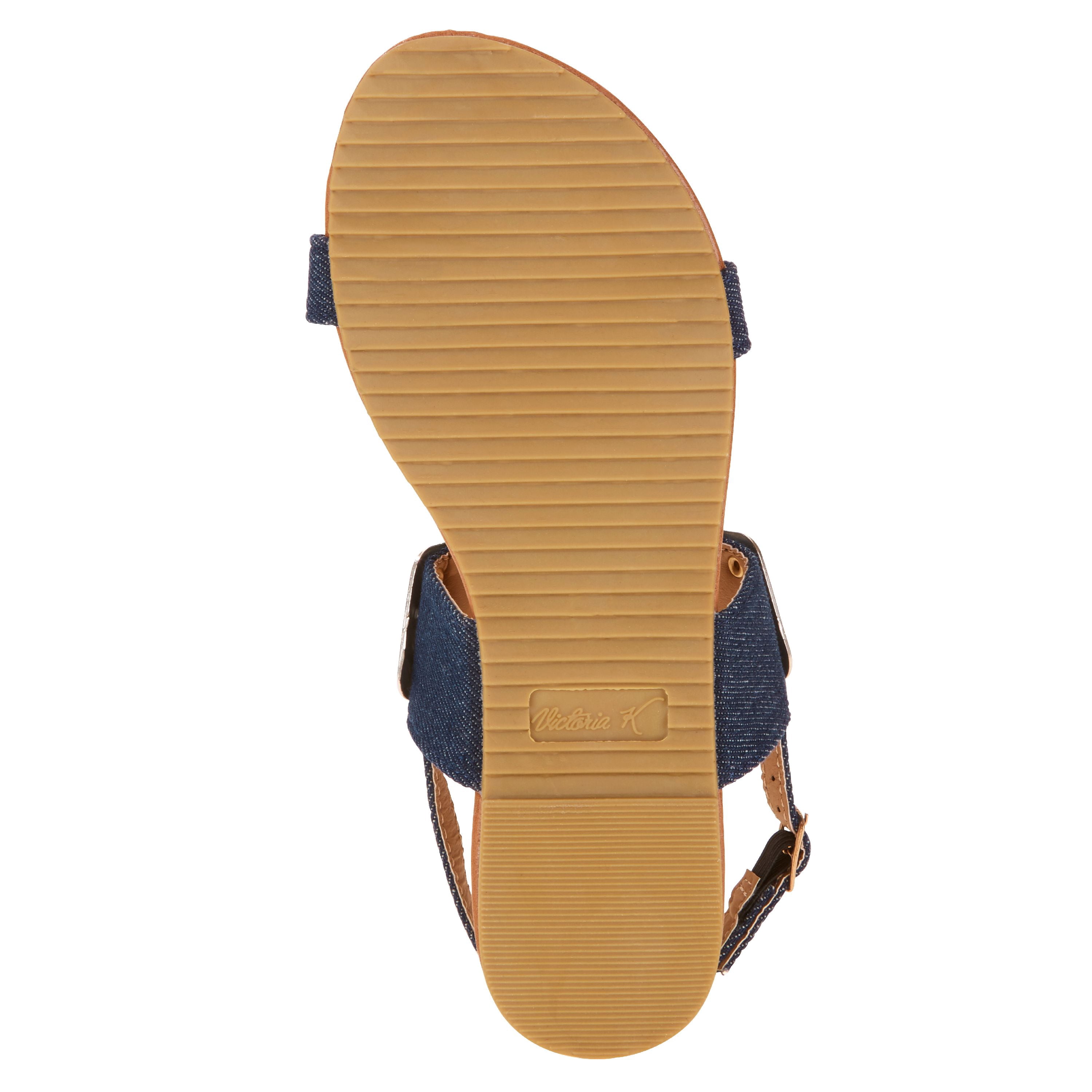 Victoria K Women's Gold Cuff Fashion Sandals
