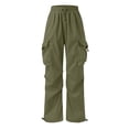 thumbnail image 3 of Cargo Pants Boys Baggy Pants High Waisted Wide Leg with Pocket Classic Fit Boys Active Pants Pull On Boys Sweatpants 11-12 Years, 3 of 9