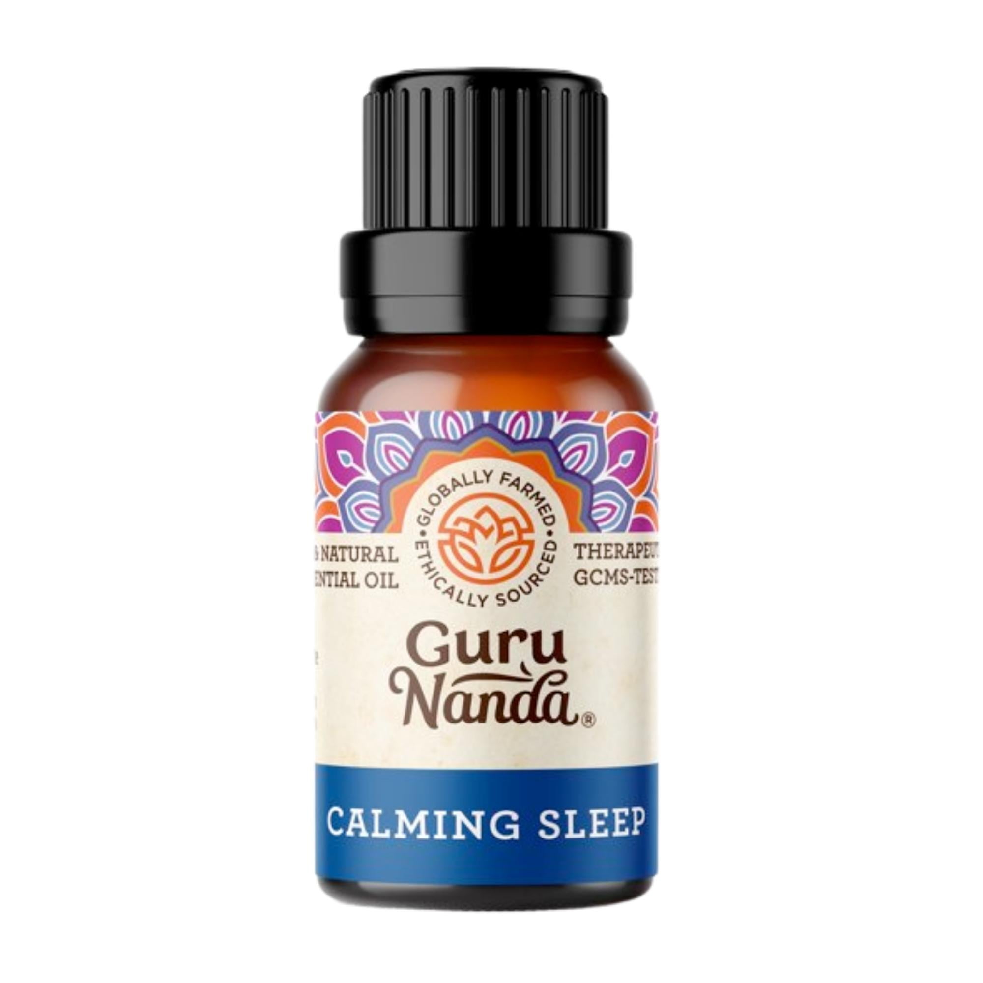 GuruNanda 100% Natural Calming Sleep Essential Oil Blend For Aromatherapy & Diffuser - 15ml