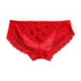 thumbnail image 5 of Gibobby Ropa interior mujer algodón Bragas de retazos de encaje sexy para mujer Lencería de mujer Ropa interior de tanga cómoda(Rojo， S), 5 of 5