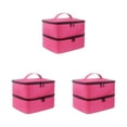 thumbnail image 1 of Guardoinrt Polyester Durable pour Vernis à Ongles Longue Durée, Poignée Ergonomique Sécurisée et Hygiénique, Rouge rose, 3 Pcs, 1 of 6
