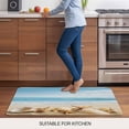 thumbnail image 5 of Beach Coastal Doormat Outdoor Entrance 18"x30", Summer Seaside Shell Starfish Nautical Absorb Moisture Dirt Door Mats, Non-Slip Rubber Backing Floor Mats Indoor, Low-Profile Front Door Rugs, 5 of 9