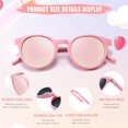 thumbnail image 4 of Gafas de sol Vcarsian Cute Kids polarizadas UV400 de 0 a 6 años con correa, 4 of 6