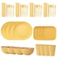 thumbnail image 1 of Nvzi Wheat Straw Dinnerware Sets, 36-Piece Plates and Bowls Sets, Cutlery, Microwave Safe Unbreakable Dinnerware for Parties, Picnic, College Dorm, Camping Yellow, 1 of 4