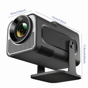Smart Mini Projector HY320 with Android 11.0, Native 1080P 4K Support, WiFi 6 & BT5.0, Auto Keystone, 180° Adjustable Stand, Portable Home Theater Projector for Phone/TV Stick/Laptop