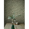 thumbnail image 2 of Chesapeake Poppy Trail Green Floral Wallpaper, 2 of 7