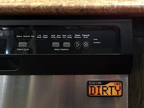 Reversible Double Sided Clean Dirty Dishwasher Magnet-Super Strong & Waterproof 