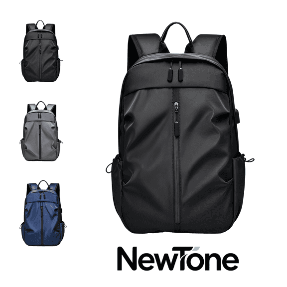 NexTone 14 Inch Waterproof Laptop Backpack, Large Capacity 20-35L with USB Charging Port Breathable Padded Straps Unisex for Business School Commute Travel