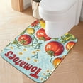 thumbnail image 2 of Yayeee Bath Rugs for Bathroom Floor Set of 2 Non Slip Fluffy Soft Absorbent Mat, Blue Tomatoes, 2 of 7