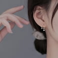 thumbnail image 2 of Solid 925 Sterling Silver Star Stud Earrings for Women Teens Star Post Stud Earrings Drops, 2 of 11