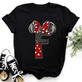 thumbnail image 3 of Ropa de verano de manga corta de Disney para niños, camisetas de algodón con estampado de letras de Minnie Mouse, camisetas de la AZ para niños, camisetas Y2k para niños y niñas, 3 of 5
