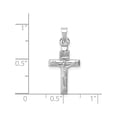 thumbnail image 4 of 14K White Gold Hollow Crucifix Pendant (24 X 11) Made In Indonesia -Jewelry By Sweet Pea, 4 of 4