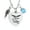 Light Blue, variant on Heart Urn Necklace for Ashes Birthstones Cremation Jewelry for Ashes Stainless Steel Ash Necklace Memorial Ash Holder