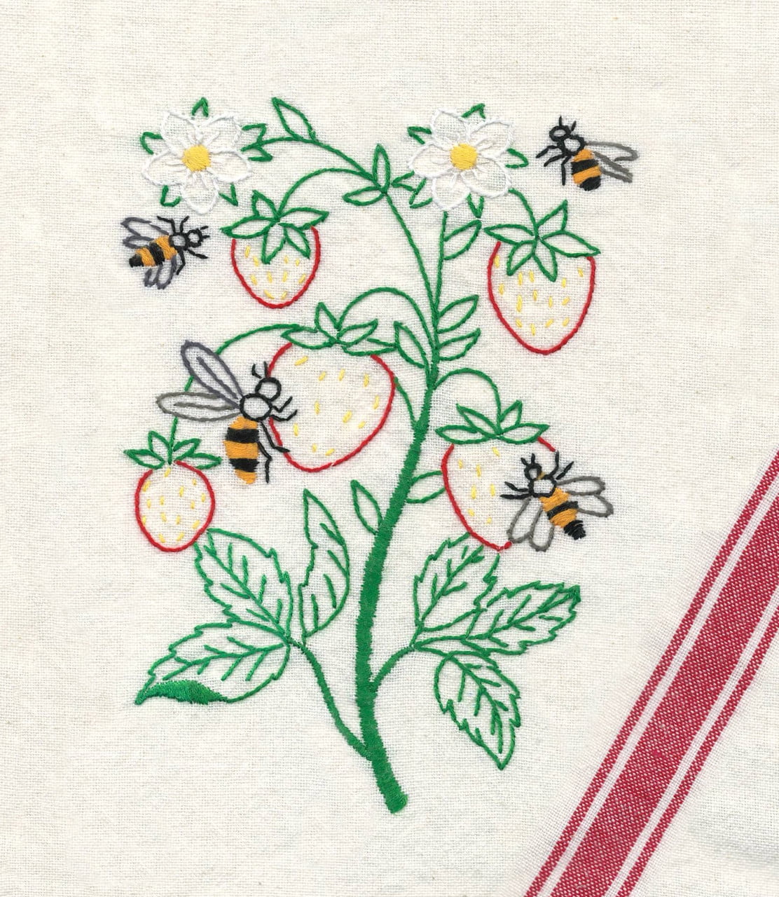 Stitcher's Revolution Brand Buzzing Bees Iron-on Transfer Pattern for Embroidery