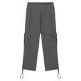 thumbnail image 6 of Cargo Sweatpants for Teen Boys Casual Elastic Waist Drawstring Sweat Pants Teens Active Workout Joggers with Pockets 3-4T, 6 of 7