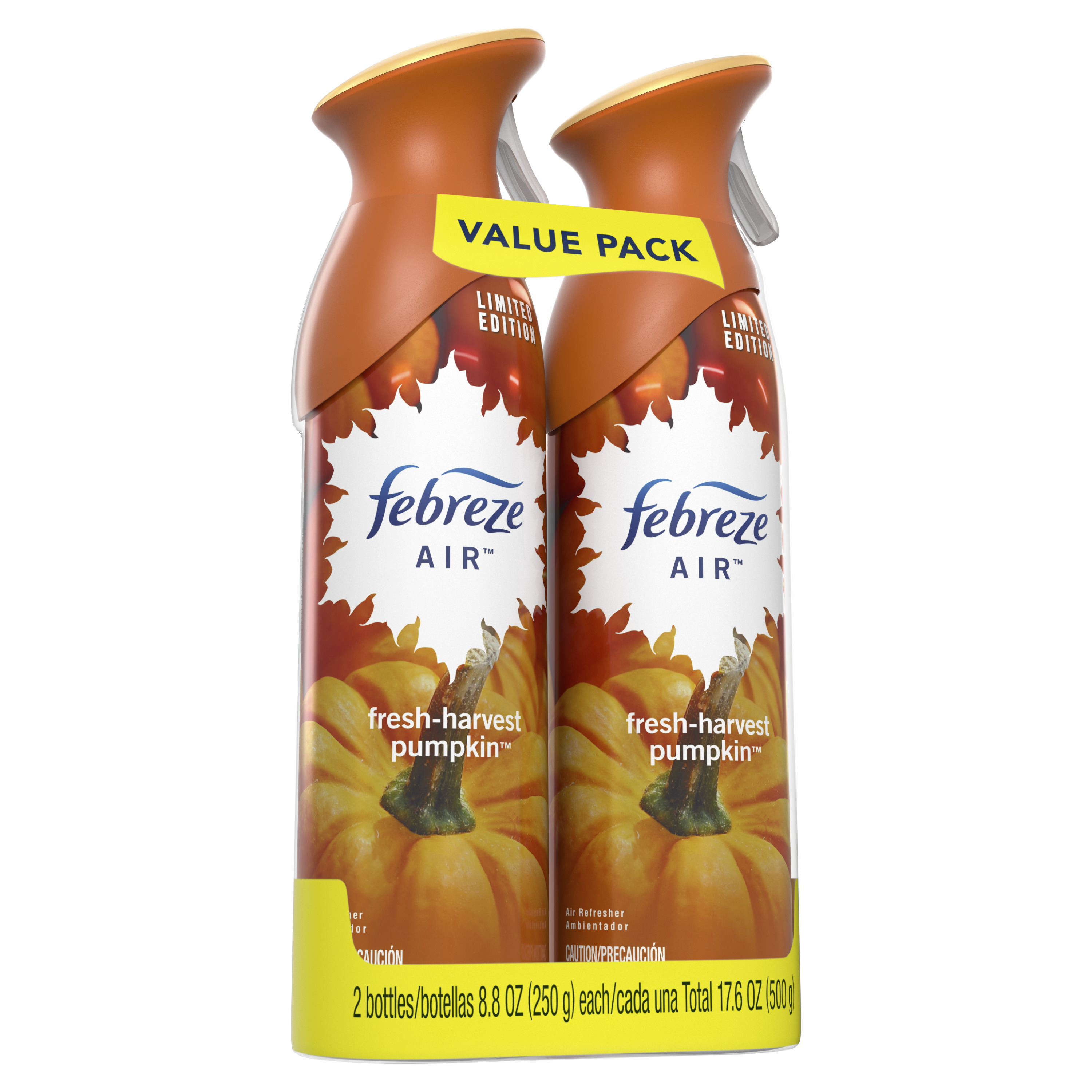 Febreze Odor-Eliminating Air Fresher Spray, Pumpkin, 2 ct - image 5 of 6