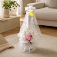 thumbnail image 6 of AZXY Wedding Porch Goose Outfit, 23‑Inch Goose Costume for Porch Goose, Goose Clothes for Cement Plastic Lawn Goose Statue, Goose Clothing Accessory, Wedding Decor for Yard Lawn Patio Garden Home, 6 of 7
