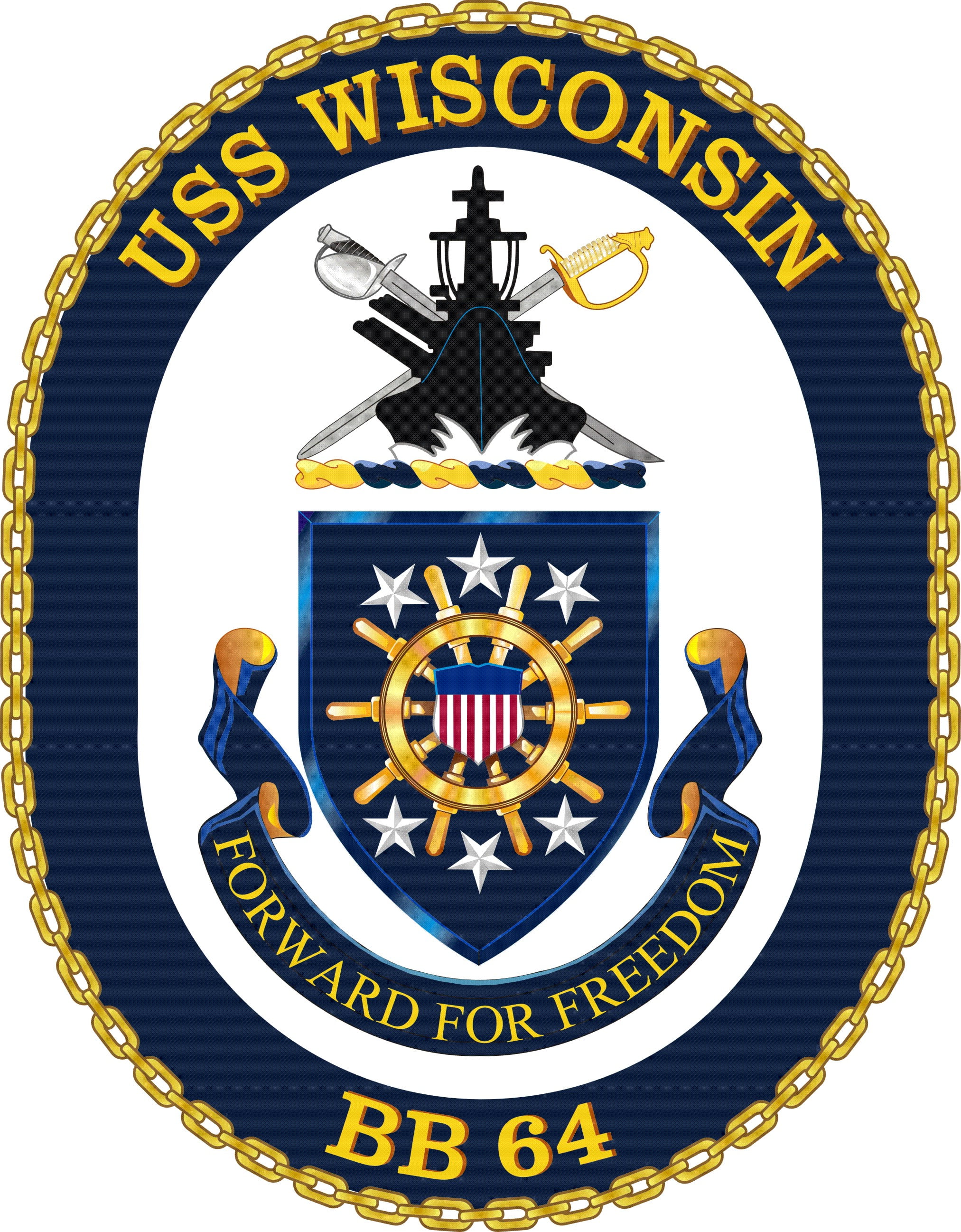 Lantern Press USS Wisconsin Technical 12x18 Aluminum Wall Sign, Wall Decor Ready to Hang Lantern Press USS Wisconsin Technical 12x18 Aluminum Wall Sign, Wall Decor Ready to Hang
