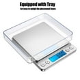 thumbnail image 5 of Digital Kitchen Scales 0.1g/0.01oz Max 3kg/6.6lb - Food Scale with Backlit LCD Display Large Number Stainless Steel Electronic Scales Multifunctional Weighing for Cooking, Baking, Home, 5 of 5
