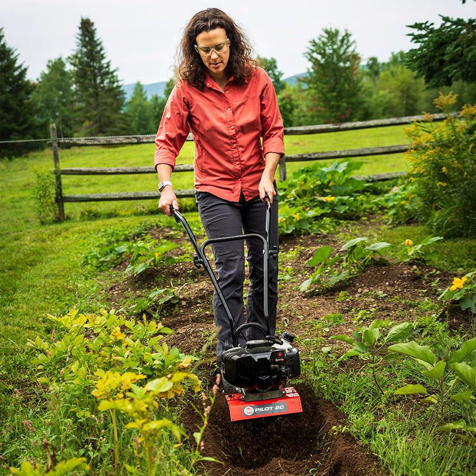 DR Power Equipment Mini Tiller Cultivator TW23120DMN - 43cc 2-Cycle Engine Rototiller