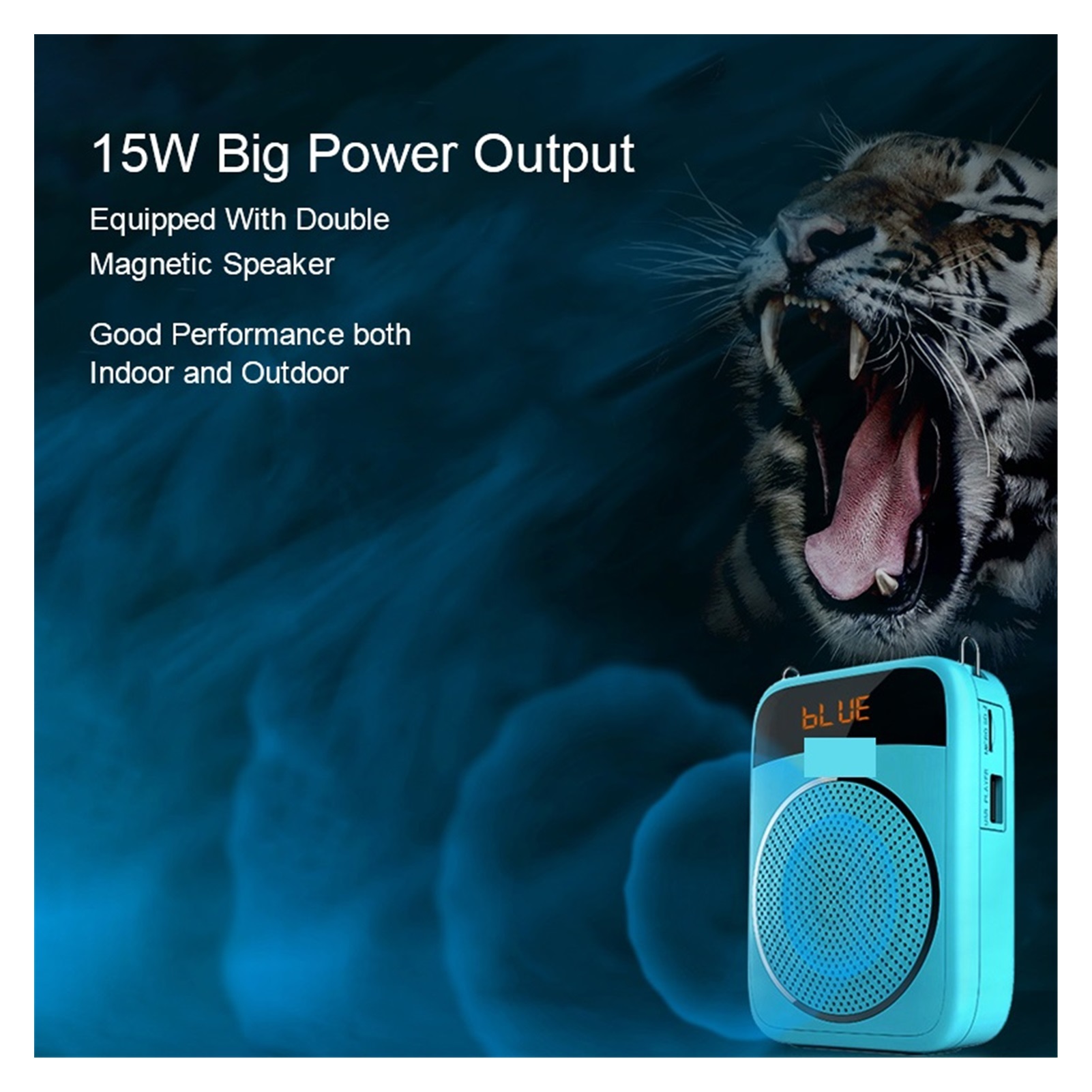 15W Portable Voice Amplifier Wired Microphone AUX Recording Personal Audio Bluetooth Speaker For Teachers Instructor S298 ,Easy to Operate