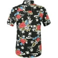 thumbnail image 2 of SSLR Mens Hawaiian Shirts Casual Button Down Shirts 100% Cotton Short Sleeve Tropical Shirts, 2 of 7
