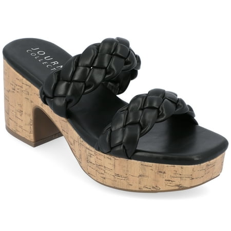 

Journee Collection Womens Kyaa Tru Comfort Foam Braided Strap Platform Sandals