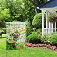 thumbnail image 6 of Pug St Patricks House Flags 28x40 Double Sided Dog St Patricks Day Lawn Flag Buffalo Plaid Shamrock Flag Outdoor Rainbow St Patrick Day Garden Flag Large, 6 of 7
